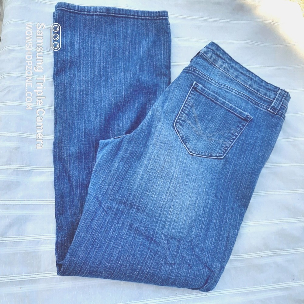 9 West Vintage America Jeans Women's Size 16 Boot Cut Mid Rise Flying Solo Denim